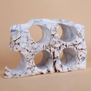 Porte-bouteille en marbre blanc maintient votre bouteille de vin stable et accessible tout en servant de centre de table décoratif - Product Image 6