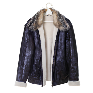 Sheepskin <b>Leather</b> <b>Jacket</b> Men Women Shearling B3 Genuine Bomber Aviator Biker Moto Coat Vest Lambskin Lined Black Brown OEM - Product Image 3
