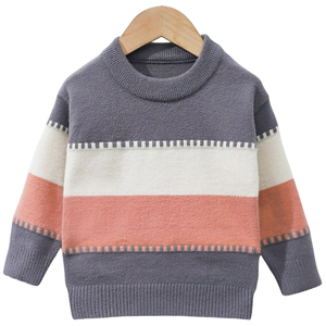 Pulls pour enfants Fournisseur de gros Fabricant de tricots en coton Pull doux et chaud pour vêtements d'hiver - Product Image 2