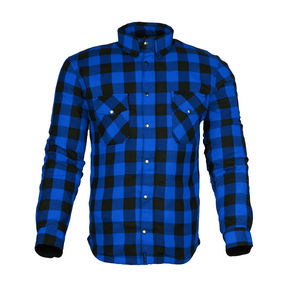 Chemise en flanelle pour hommes pour les sorties décontractées avec chemise de moto certifiée CE avec armure pour la protection - Product Image 4