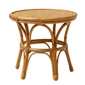 Table à manger en rotin minimaliste faite à la main avec un design écologique pour les ensembles de jardin, les appartements, les hôtels, utilisation intérieure/extérieure - Product Image 1