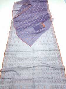 Nouveau design Trendy Dhakai Jamdani Sharee de qualité supérieure pour femmes TISSU JAMDANI Bleu ROUGE VERT Doré Bleu Ciel du Bangladesh - Product Image 4