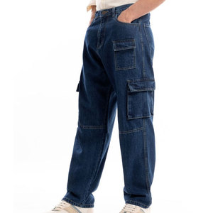 Pantalon de travail en coton léger et populaire pour hommes Pantalon Cargo taille moyenne avec poches zippées Vêtements de travail pratiques - Product Image 1