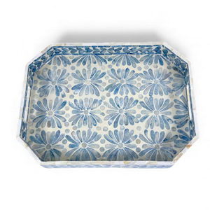 Plateau de service en nacre fait à la main avec poignée, naturel, fabriqué directement au Vietnam - Product Image 4