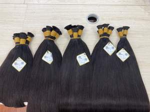 En vrac 100% Extensions de cheveux humains crus vietnamiens Deep Wavy Luxury Tape Ins Frontal & Bundle Bleach to Blonde - Product Image 6