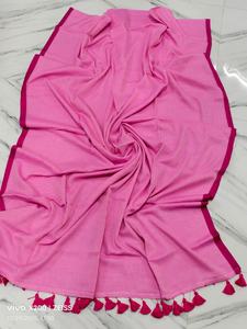 ชุดส่าหรีผ้าฝ้ายทอแห้งเร็วสบายเป็นมิตรกับสิ่งแวดล้อมชุดเดรสธรรมดาน้ำหนักปานกลางสำหรับเด็กผู้หญิงมีหลายสีให้เลือก - Product Image 2