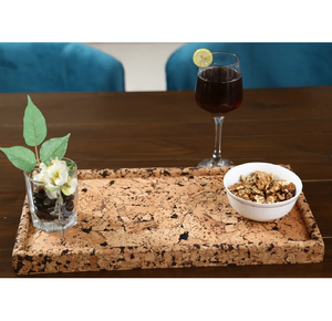 Bandeja de Servir Cuadrada de Corcho de Oliva Ecológica y Elegante Hecha a Mano de 9x9 Pulgadas, Color y Logotipo Personalizables para Catering, Hoteles y Uso Doméstico - Product Image 2