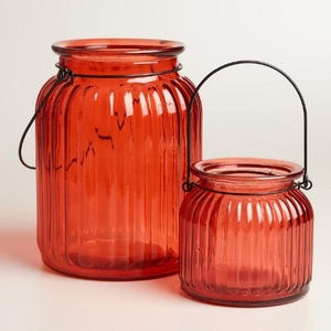 Clear Glass Tea Light Holder With Rope Handle - Product Image 4