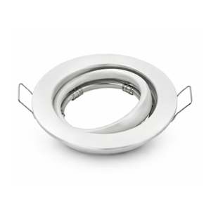 Luminaire de plafond élégant en acier blanc avec anneau dichroïque - Product Image 1