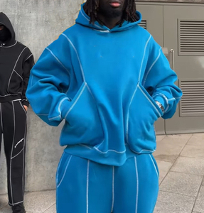 OEM Personnalisé Unisexe Survêtement à Capuche Surdimensionné et Pantalon de Jogging Survêtement Survêtement Respirant pour Hommes - Product Image 4