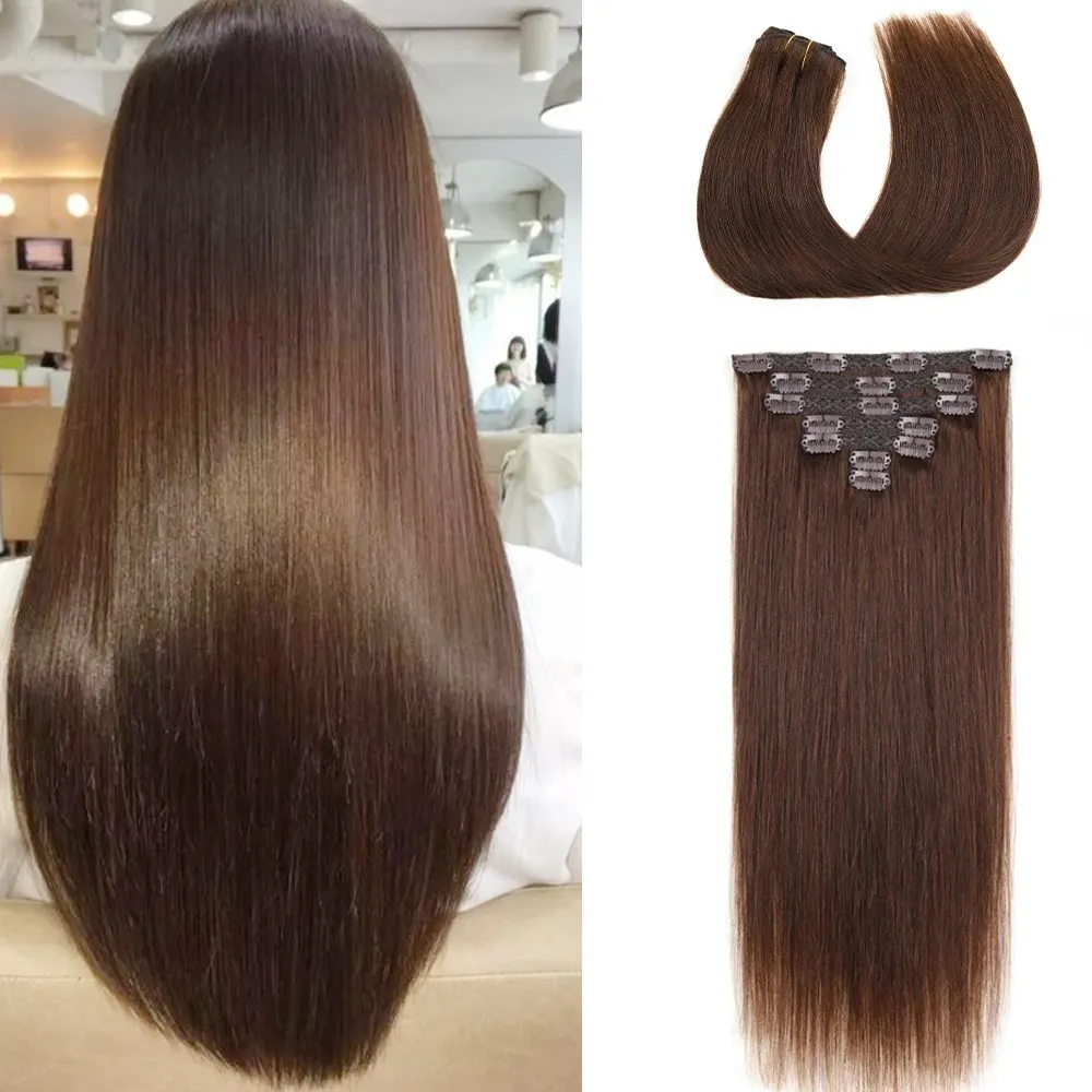 Color 613 Invisible Wavy Clip In Hair Extensions For Black Women Brazilian 100human Hair Seamless Raw Hair Extensions Clip- in