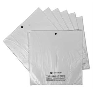 Confezione da 25 custodie per dischi in vinile realizzate in carta e materiale plastico resistente - Product Image 1