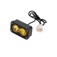Barre lumineuse avant pour moto Yozma IN10, en alliage d'aluminium, lampe de conduite auxiliaire à LED avec support de montage sur guidon, kit de câblage