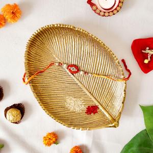 Bandeja DE SERVICIO DE Metal con acabado dorado, accesorios de cocina, uso de vajilla a precios competitivos - Product Image 1