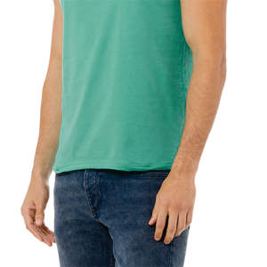 ตะเข็บด้านข้างขายปลีกพอดี100% Airlume หวีและแหวนปั่นฝ้าย32เดี่ยว4.2ออนซ์ Teal Unisex ถังเจอร์ซีย์ - Product Image 5