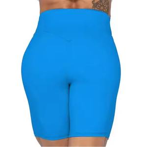 Pantalones cortos de gimnasio lisos en blanco para mujer, pantalones cortos deportivos de Yoga para mujer, pantalones cortos atléticos para correr y hacer ejercicio personalizados - Product Image 2