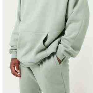 Chándales de Hombre de la Mejor Calidad, 100% Algodón, Ropa Deportiva Personalizada de Felpa, Chándal Liso para Correr, Chándal Holgado - Product Image 5