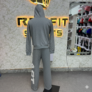 Créez Votre Style : Survêtement Homme Haute Qualité Rexfit – Ensemble Sportif Streetwear avec Sweat à Capuche Entièrement Zippé et Pantalon de Jogging Effet Usé - Product Image 5