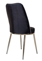 Ensemble de table à manger extensible Reina avec 6 chaises, style européen moderne, plateau en verre trempé, pieds en métal, garantie 1 an