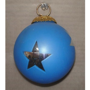 Boules de Noël en verre bleu de 7,5 cm pour décorations intérieures et extérieures, fêtes festives, TVAKM - Product Image 3