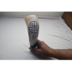 Cuerno de búfalo pulido Natural 100%, cuerno de vaca, estilo náutico, decoración de animales, vaso para beber de Navidad, artesanías naturales hechas a mano - Product Image 2