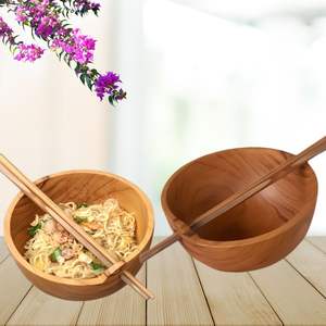 ชุดชามและตะเกียบทำจากไม้ดีไซน์เรียบง่ายเป็นมิตรต่อสิ่งแวดล้อม - Product Image 4