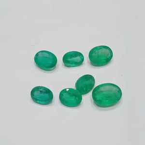 หินสังเคราะห์มรกตขนาด6x4มม. 3กก. ไฮโดรเทอร์มอลทรงไข่อัญมณีมรกตจากห้องแล็บ - Product Image 2