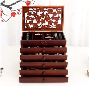 Decorative Gift Boxes with Invisible Spring Hinge <b>Lid</b> <b>Wooden</b> <b>Box</b> Hinge Wood Storage <b>Box</b> for Jewelry Keepsakes - Product Image 3