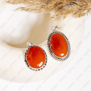 Pendentif Cabochon en Cornaline Vendu dans le Monde Entier – Cristaux de Guérison Premium pour la Méditation, Bijoux et Tenues de Soirée à Prix de Gros - Product Image 3