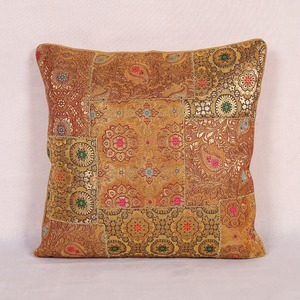 Luxurious Comfortable Brocade GOLD Color Patch <b>Cushion</b> <b>Cover</b> Home Decor For Living Room <b>Sofa</b> Bedroom Hotels - Product Image 4