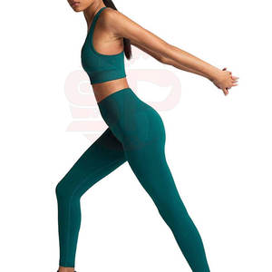 Ensemble de costumes de yoga sans couture de haute qualité ensemble de yoga 2 pièces fitness pour femmes - Product Image 2