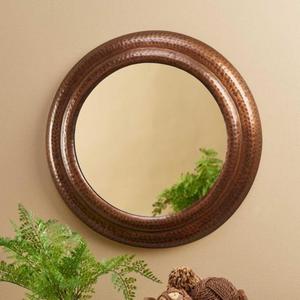 Antique Unique Copper <b>Mirror</b> <b>Frame</b> with Elegant Carved Details for Upgrading the Style of Contemporary Home Interiors - Product Image 6