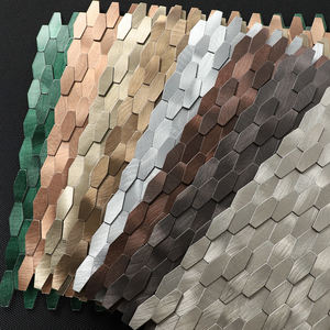 Mini bâton de mosaïque en métal en aluminium auto-adhésif de cuivre d'hexagone long sur des carreaux de mur pour la cuisine - Product Image 5