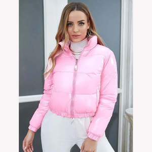Customized Fashion Winter Clothing Ladies Jacket Puffer Coat Girl Women Winter Casual Cropped Puffer Jacket for <b>men</b> - Product Image 6
