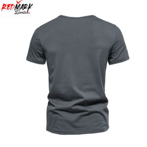 Pakistán venta al por mayor clásico liso poliéster en blanco liso camisetas para hombres algodón camiseta alta calidad hombres peso ligero camiseta - Product Image 3