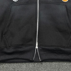 Logo personnalisé 500gsm sweats à capuche zippés Boxy Fit poids lourd impression personnalisée broderie coton fermeture éclair Streetwear sweats à capuche pour hommes - Product Image 5