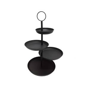 Présentoir à gâteaux de forme ronde en métal à un étage de conception unique, fini en or, présentoir de fête pour événement d'anniversaire, vente en gros en vrac - Product Image 4