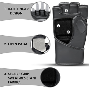 Guantes MMA de calidad superior fabricados en Pakistán, al mejor precio competitivo, producto más nuevo, servicio OEM, cuero duradero, 8oz, 12oz, uso en exteriores - Product Image 5