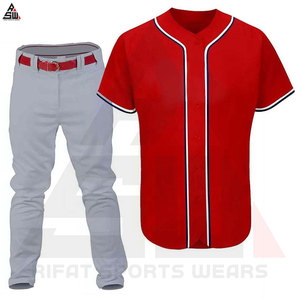 Tenues de baseball unisexes en polyester respirant imprimé de haute qualité avec options personnalisables - Product Image 6