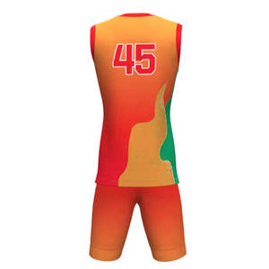 2025 maillot de basket-ball imprimé personnalisé haute qualité ensemble uniforme en polyester sans manches respirant - Product Image 2