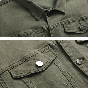 Veste en jean pour hommes sur mesure OEM Nouveau modèle de meilleure qualité à prix raisonnable Dernier style pour l'hiver - Product Image 3