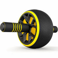 Rouleau Abdominal Ab Wheel Roller pour Exercices Abdominaux, Entraîneur de Core pour la Maison, Équipement de Fitness Portable pour Hommes et Femmes
