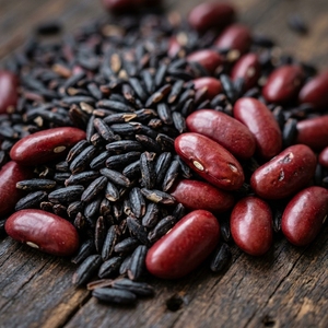 Mezcla de Arroz Negro Orgánico y Frijoles Rojos - Granos Integrales Saludables y Nutritivos a Granel - Product Image 3