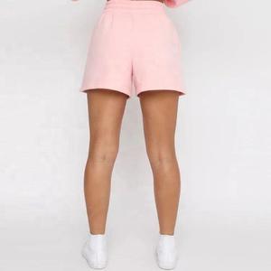 Popular mujer logotipo personalizado algodón transpirable gimnasio deportes correr pantalones cortos francés Terry ropa de calle mujer suave de talla grande pantalón corto - Product Image 6