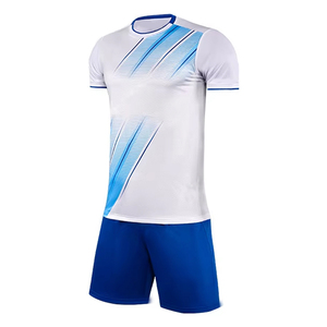 Maillot de football 100 % polyester imprimé par sublimation intégrale, uniforme d'entraînement pour équipe, style France, couleur personnalisable - Product Image 1