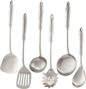 15 Inch Stainless Steel Kitchen Utensils Heavy Duty <b>Long</b> Handle Cooking Tools for Home & Commercial Use - Product Image 3