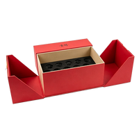 Boîte rigide de luxe personnalisée pour rose éternelle pliante, avec impression, gaufrage, vernis UV sélectif et impression quadricolore