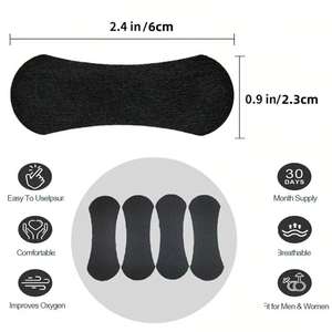 2025年カスタマイズ高効果いびき防止鼻腔拡張テープ クリアブラック 通気性ノーズパッチ 呼吸改善ノーズストリップ - Product Image 2