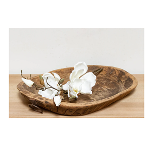 Natural Wood dough decorative Bowl Farmhouse Wooden Hand <b>Carved</b> Bowl Wood Dough Bowl for <b>Candle</b> Dough for <b>Candle</b> Making - Product Image 5