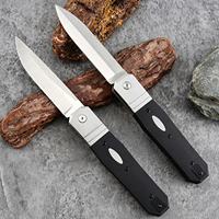 Couteau de poche EDC à lame en acier 8CR15MOV, manche G10, pointe tombante, couteau pliant pour la chasse, le camping en plein air, avec clip de transport
